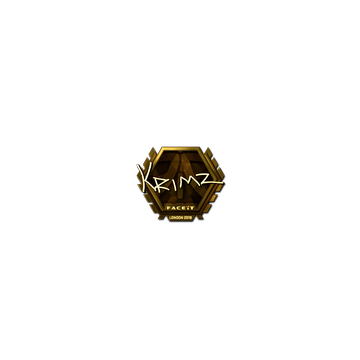 Sticker | KRIMZ (Gold) | London 2018