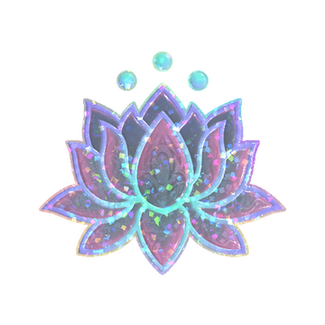 Sticker | Lotus (Glitter)