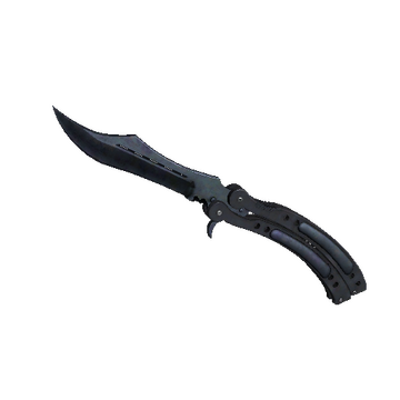 ★ Butterfly Knife | Blue Steel (Well-Worn)