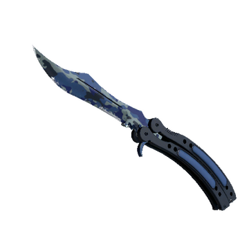 ★ Butterfly Knife | Bright Water (Well-Worn)