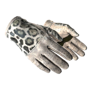 ★ Driver Gloves | Snow Leopard (Well-Worn)