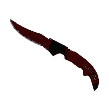 ★ Falchion Knife | Crimson Web (Well-Worn)