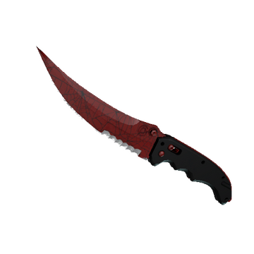 ★ Flip Knife | Crimson Web (Minimal Wear)