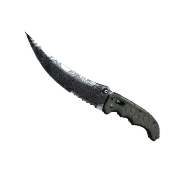 ★ Flip Knife | Damascus Steel (Battle-Scarred)