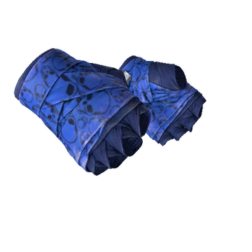 ★ Hand Wraps | Cobalt Skulls (Well-Worn)