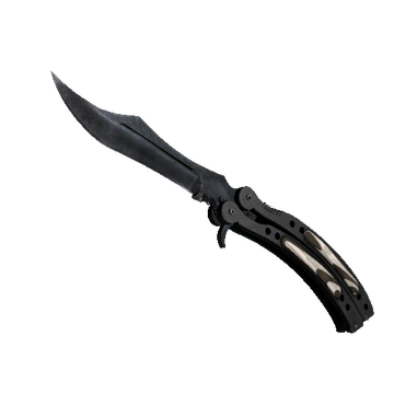 ★ StatTrak™ Butterfly Knife | Black Laminate (Minimal Wear)