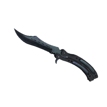 ★ StatTrak™ Butterfly Knife | Blue Steel (Factory New)