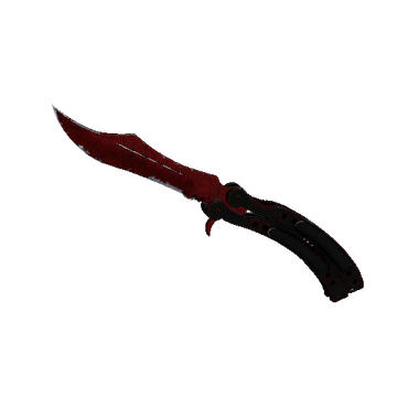 ★ StatTrak™ Butterfly Knife | Crimson Web (Field-Tested)