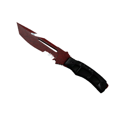 ★ StatTrak™ Survival Knife | Crimson Web (Well-Worn)