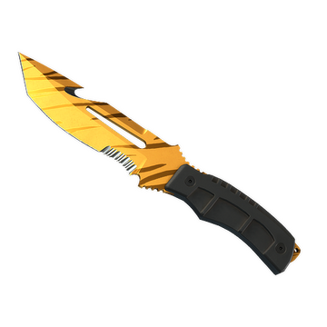 ★ StatTrak™ Survival Knife | Tiger Tooth (Minimal Wear)