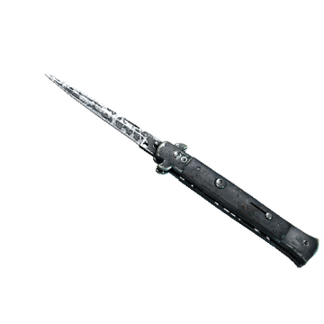 ★ Stiletto Knife | Night Stripe (Battle-Scarred)