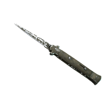 ★ Stiletto Knife | Safari Mesh (Battle-Scarred)