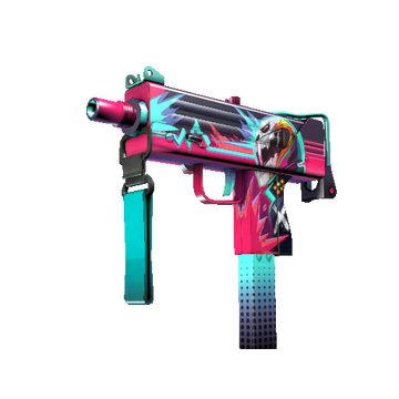 StatTrak™ MAC-10 | Neon Rider (Minimal Wear)