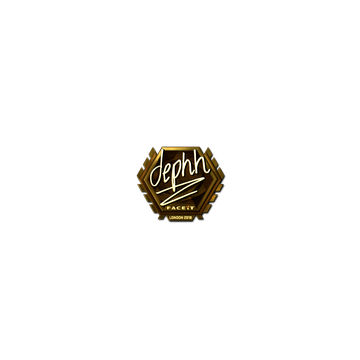 Sticker | dephh (Gold) | London 2018