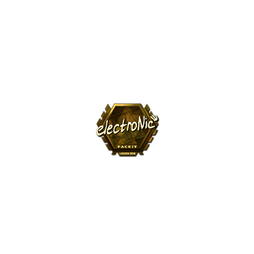 Sticker | electronic (Gold) | London 2018
