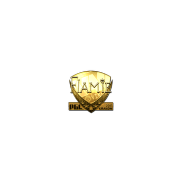 Sticker | flamie (Gold) | Krakow 2017