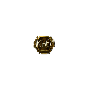 Sticker | jkaem (Gold) | London 2018