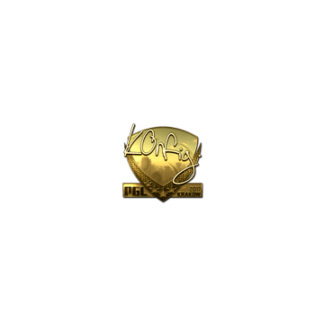 Sticker | k0nfig (Gold) | Krakow 2017