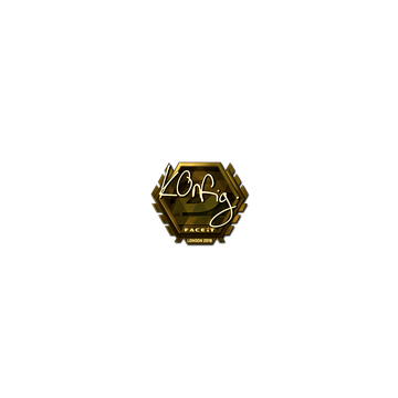 Sticker | k0nfig (Gold) | London 2018