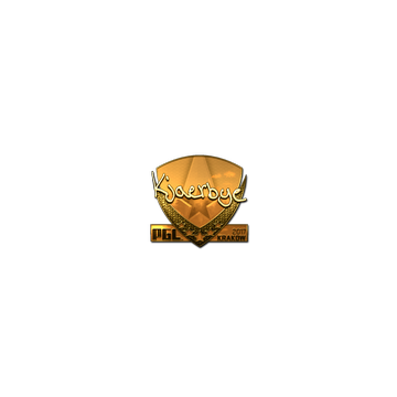 Sticker | Kjaerbye (Gold) | Krakow 2017