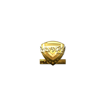 Sticker | kRYSTAL (Gold) | Krakow 2017