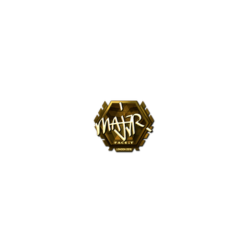 Sticker | MAJ3R (Gold) | London 2018