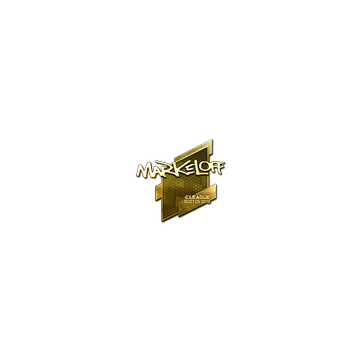 Sticker | markeloff (Gold) | Boston 2018