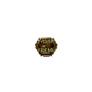 Sticker | pashaBiceps (Gold) | London 2018