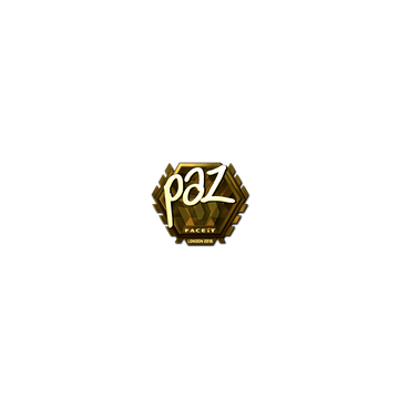 Sticker | paz (Gold) | London 2018
