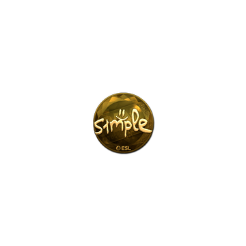 Sticker | s1mple (Gold) | Katowice 2019